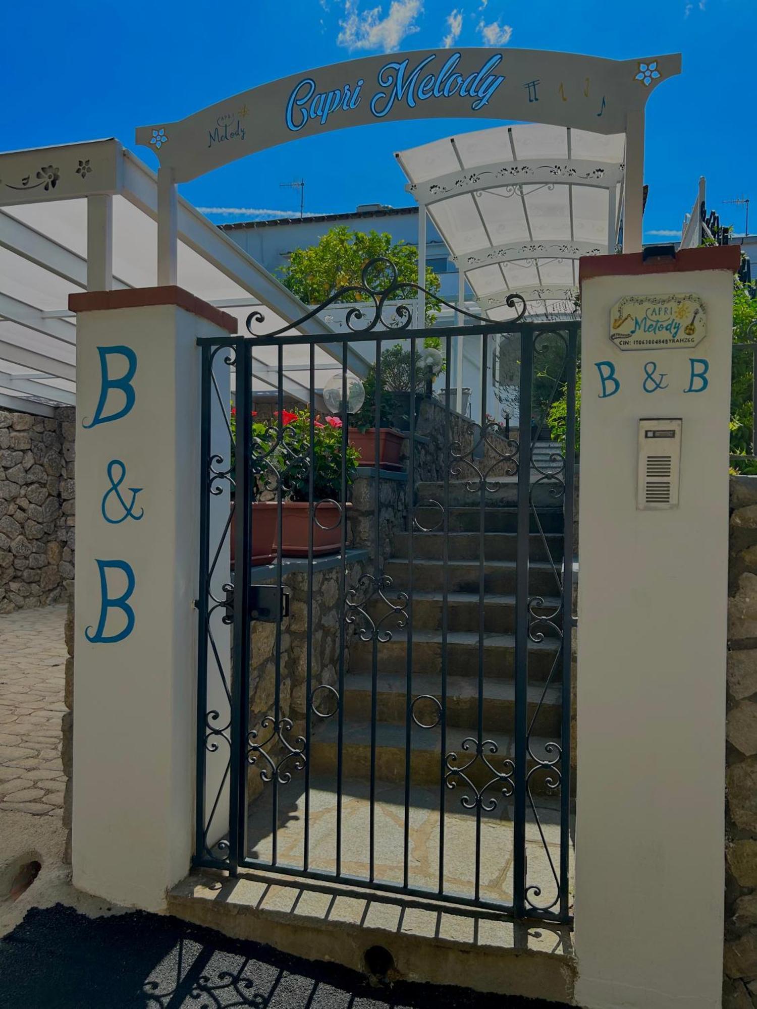 アナカプリ Capri Melody Bed & Breakfast エクステリア 写真